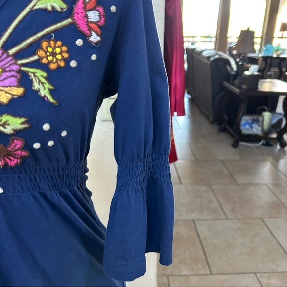 JWLA Blue embroidery dress NWT, Size S - Picture 10 of 11
